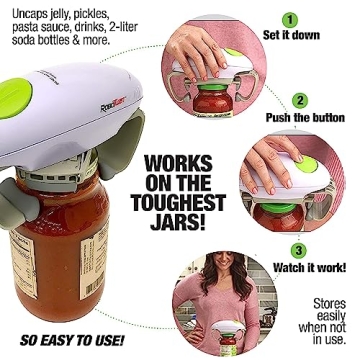 Robotwist Jar Opener - Deluxe Electric Kitchen Gadget