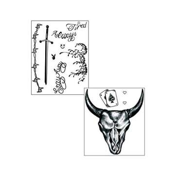 Taylor Malone Temporary Tattoo Pack - 19 Tats in Total - Perfect for Halloween Costume, Concert Outf...