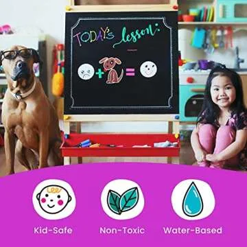 Fine Tip Chalk Markers - Neon & Pastel Assorted - 30 Pack