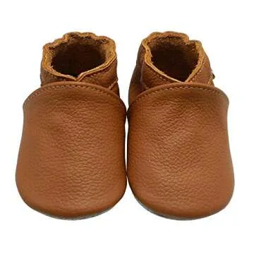 YALION Baby Boys Girls Shoes Crawling Slipper Toddler Infant Soft Leather First Walking Moccasins (A...