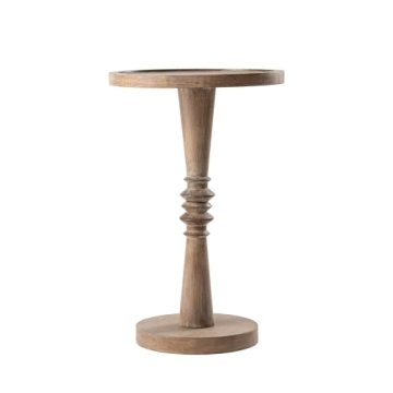 Compact COZAYH Pedestal End Table for Small Spaces