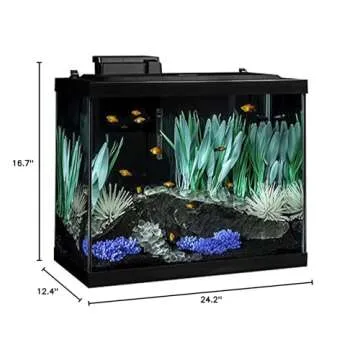 Tetra ColorFusion Aquarium 20 Gallon Fish Tank Kit, Includes LED Lighting and Decor