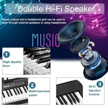 88 Key Digital Piano with Bluetooth & MIDI Features