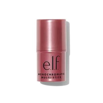e.l.f. Monochromatic Multi Stick, Luxuriously Creamy & Blendable Color, For Eyes, Lips & Cheeks, Luminous Berry, 0.17 Oz (5g)