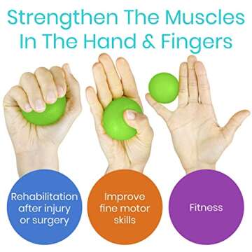 Vive Squeeze Balls for Hand Therapy and Exercise