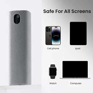 YTT Portable Screen Cleaner Spray with Microfiber Cloth