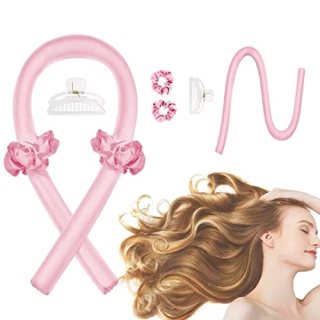 CORATED Heatless Curling Rod Headband - Silk Ribbon Rollers for Overnight Hair Curls