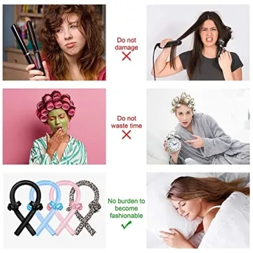 CORATED Heatless Curling Rod for Damage-Free Styling