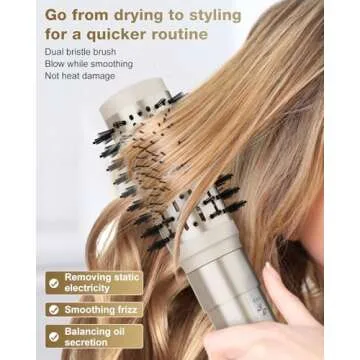 7MAGIC Hair Dryer Brush & 6 in 1 Multi Styler