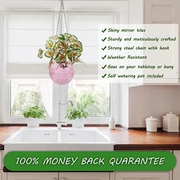 Fleek Decor Disco Ball Planter - Self-Watering & Stylish