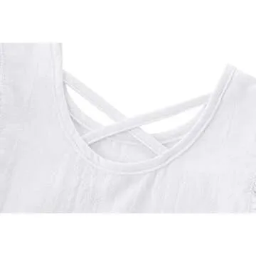 GSVIBK Baby Girls Casual Flutter Sleeve Dress for Toddlers