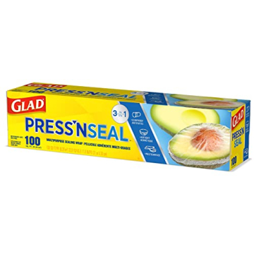 Glad Press'n Seal Food Wrap 100 Sq Ft Roll Pack of 3