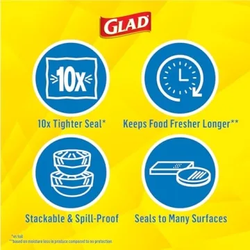 Glad Press'n Seal Food Wrap 100 Sq Ft Roll Pack of 3