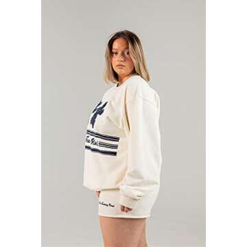 The Mayfair Group Women's Just Be Kind Soft White Sweat Shorts (S/M)