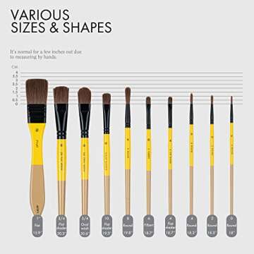 ARTIFY 10-Piece Premium Paint Brush Set for Every Artist