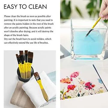 ARTIFY 10-Piece Premium Paint Brush Set for Every Artist