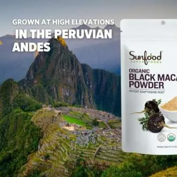 Organic Black Maca Powder for Energy and Wellness