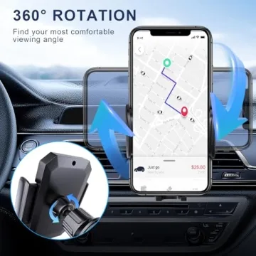 FBB Car Phone Holder - Secure 360° Rotation for All Phones