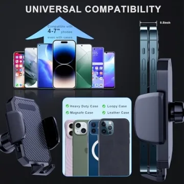 FBB Car Phone Holder - Secure 360° Rotation for All Phones