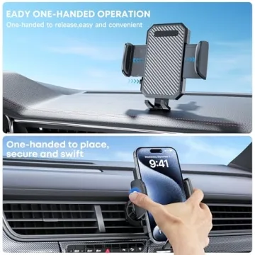 FBB Car Phone Holder - Secure 360° Rotation for All Phones