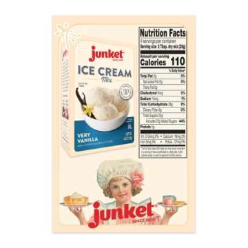 Junket Ice Cream Mix Very Vanilla, 4 Ounce (Pack of 3)