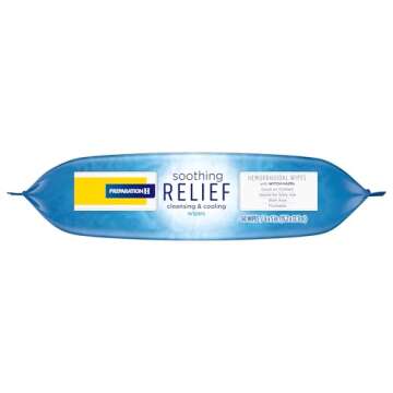 Preparation H Cooling Wipes for Butt Itch Relief - 60 Count