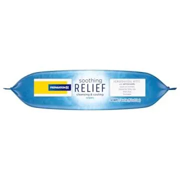 Preparation H Cooling Wipes for Butt Itch Relief - 60 Count