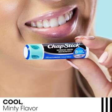 ChapStick Moisturizer 2-in-1 Lipcare SPF 15, Original, Black Cherry, Cool Mint, 3-Pack – Sunscreen Lip Balm with Aloe Vera and Vitamin E, 0.15 Oz Ea
