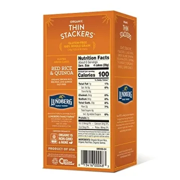 Lundberg Organic Thin Stackers Red Rice & Quinoa Rice Cakes