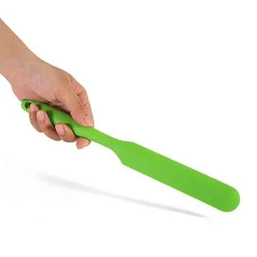 Small Silicone Spatulas Bulk for Kitchen, Baking, Cake Icing, Resin Craft(set of 6), Mini Silicon Scraper Tool, Jar Spatula with Long Handle Heat Resistant, Waxing Sticks Large with Slant for Hard Wax