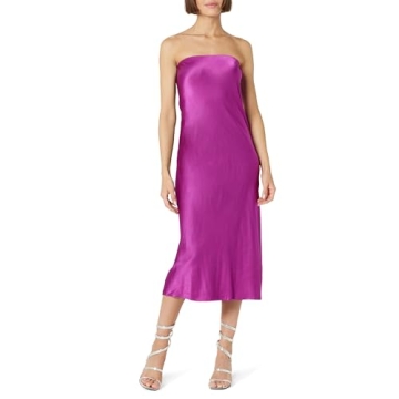 Elevate Your Wardrobe with The Drop Women's Danica Strapless Midi Dress in Wild Purple