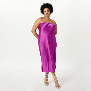 The Drop Women's Danica Strapless Midi Dress Wild Purple