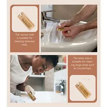 Larbois Nail Brush Set - Eco-Friendly Wooden Nail Cleaners