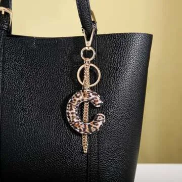 Stylish Winssigma Leopard Letter Keychain for Women