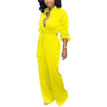 Stylish Aro Lora Long Sleeve Wide Leg Jumpsuit for Women