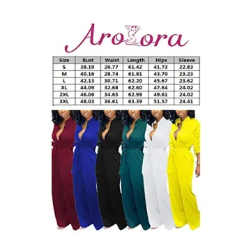 Stylish Aro Lora Long Sleeve Wide Leg Jumpsuit for Women