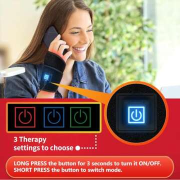 Supersred Infrared Light Wrist Wrap for Pain Relief