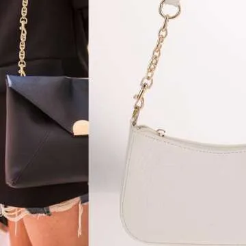 Stylish Gold Purse Strap Extender Set for Handbags