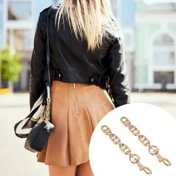 Stylish Gold Purse Strap Extender Set for Handbags