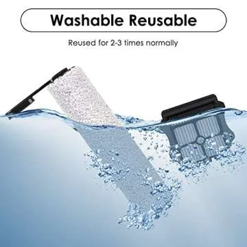 Replacement Brush Roller and HEPA Filter Kit for Tineco Vacuum