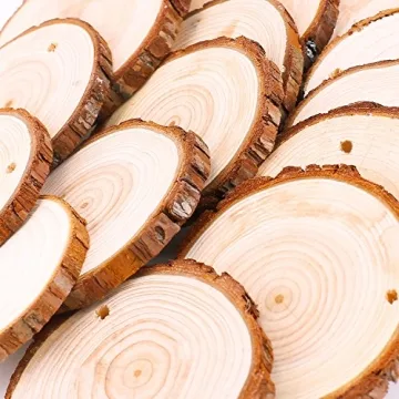 Fuyit Natural Wood Slices for DIY Crafts and Ornaments