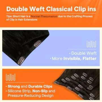 Full Shine Clip in Hair Extensions Balayage Color 2 Darkest Brown