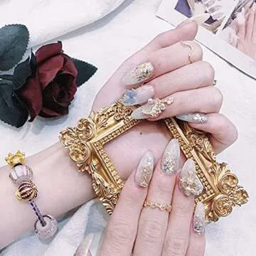 mozhixue 5 Pcs Mini Gold Frames - Small Gold Vintage Flower Oval Rectangle Baroque Frames Table Top Frame for Christmas Holiday Party Decor(𝙬𝙞𝙩𝙝𝙤𝙪𝙩 𝙂𝙡𝙖𝙨𝙨 S𝙩𝙖𝙣𝙙 𝙤𝙧 𝘽𝙖𝙘𝙠𝙞𝙣𝙜)