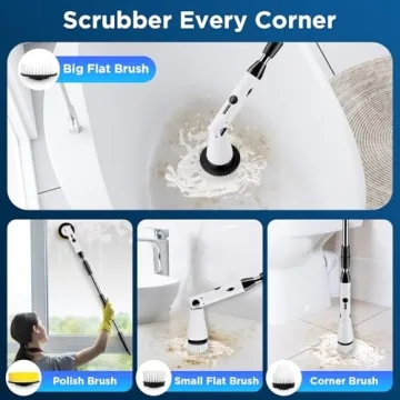 Electric Spin Scrubber for Effortless Bathroom Cleaning