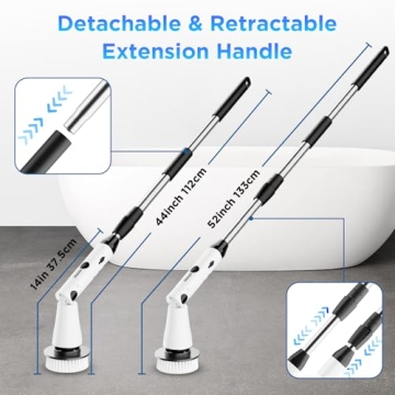 Electric Spin Scrubber for Effortless Bathroom Cleaning