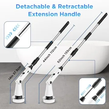 Electric Spin Scrubber for Effortless Bathroom Cleaning