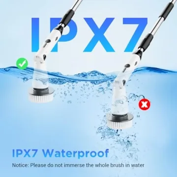 Electric Spin Scrubber for Effortless Bathroom Cleaning