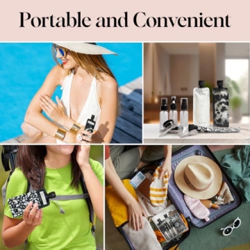 Kitsch Travel Bottles - TSA Approved, Refillable Essentials Kit
