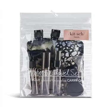 Kitsch Travel Bottles - TSA Approved, Refillable Essentials Kit