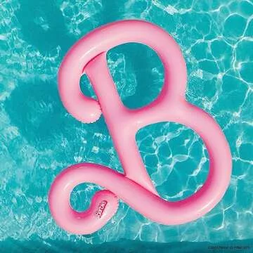 Barbie The Movie & FUNBOY Iconic B Inflatable Pool Float